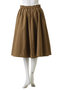 WAIST GATHERED FLARED SKIRT マノフ/MANOF