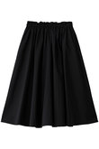 WAIST GATHERED FLARED SKIRT