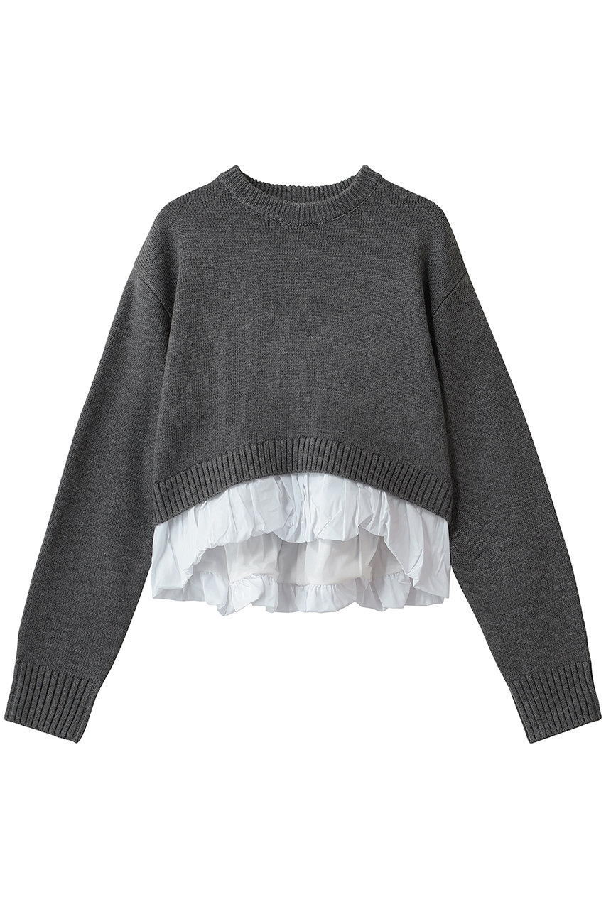 MANOF BALLOON DOCKING KNIT (GRY, F) マノフ ELLE SHOP
