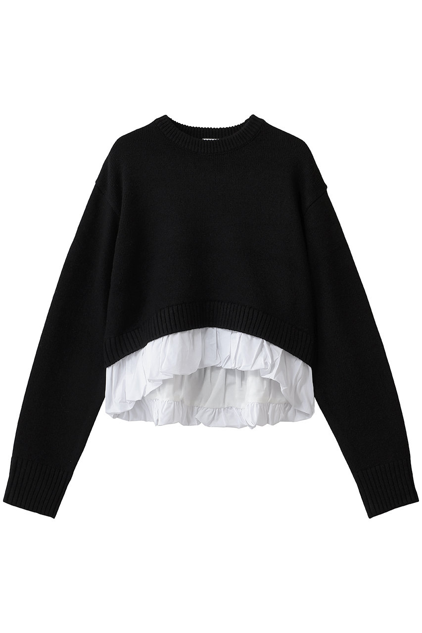 MANOF BALLOON DOCKING KNIT (BLK, F) マノフ ELLE SHOP