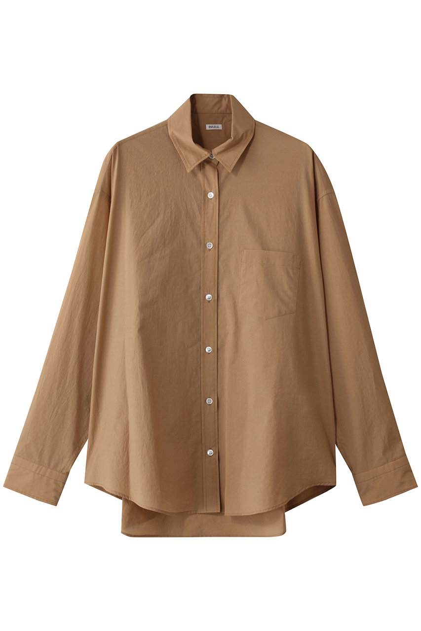 BRILL ライトオーバーシャツ (ベージュ, F) ブリル ELLE SHOP BRILL ライトオーバーシャツ (ベージュ, F) ブリル ELLE SHOP