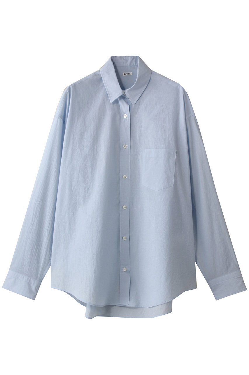 BRILL ライトオーバーシャツ (サックス, F) ブリル ELLE SHOP BRILL ライトオーバーシャツ (サックス, F) ブリル ELLE SHOP