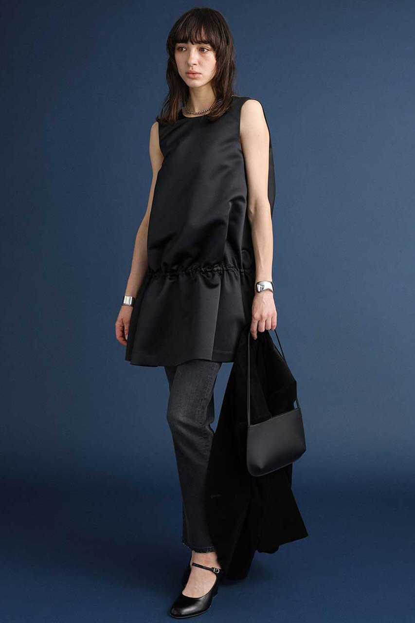 BRILL サテンミニドレス BRILL(ブリル)｜サテンミニドレス/ブラック の通販｜ELLESHOP・(エル