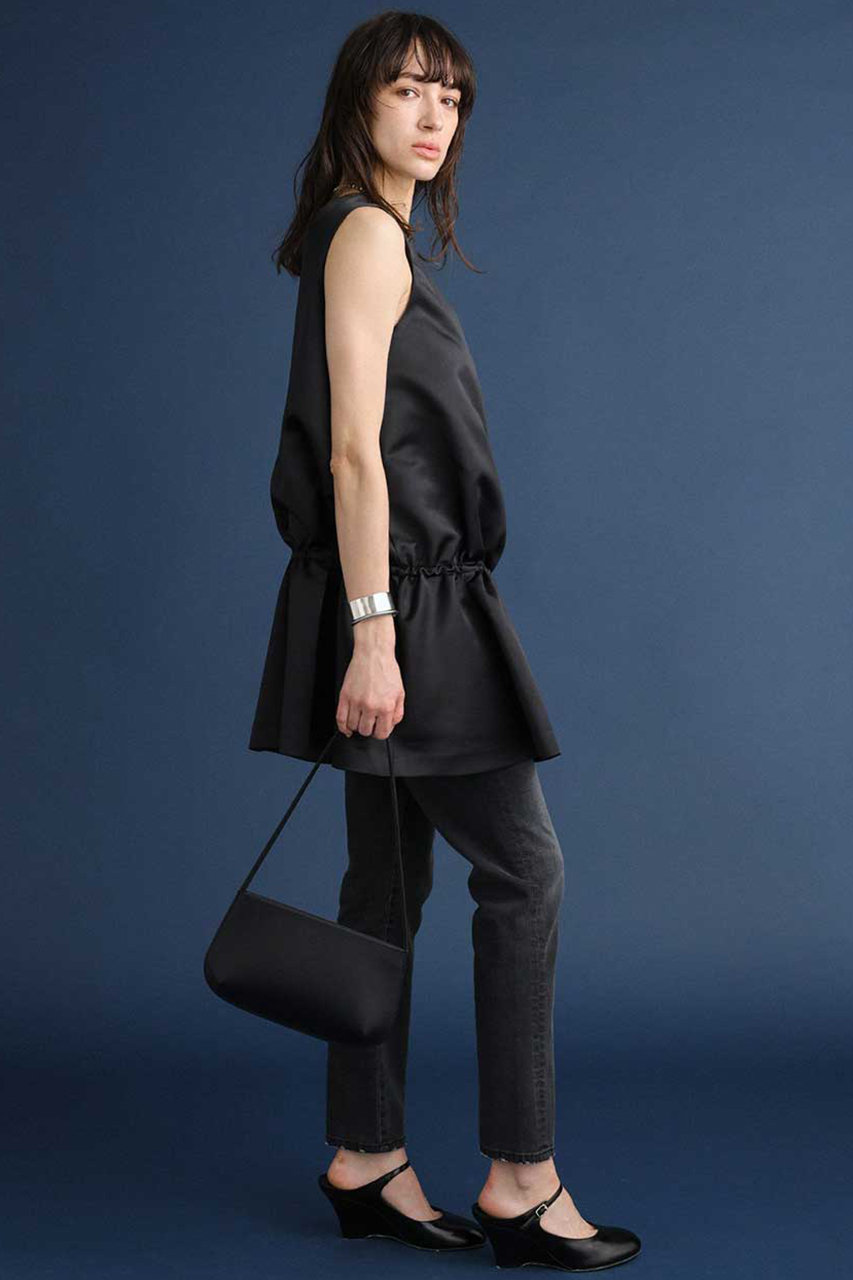 BRILL サテンミニドレス BRILL(ブリル)｜サテンミニドレス/ブラック の通販｜ELLESHOP・(エル