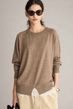 ブリル/BRILLのCashmere ラグランプルオーバー(110300/110301)