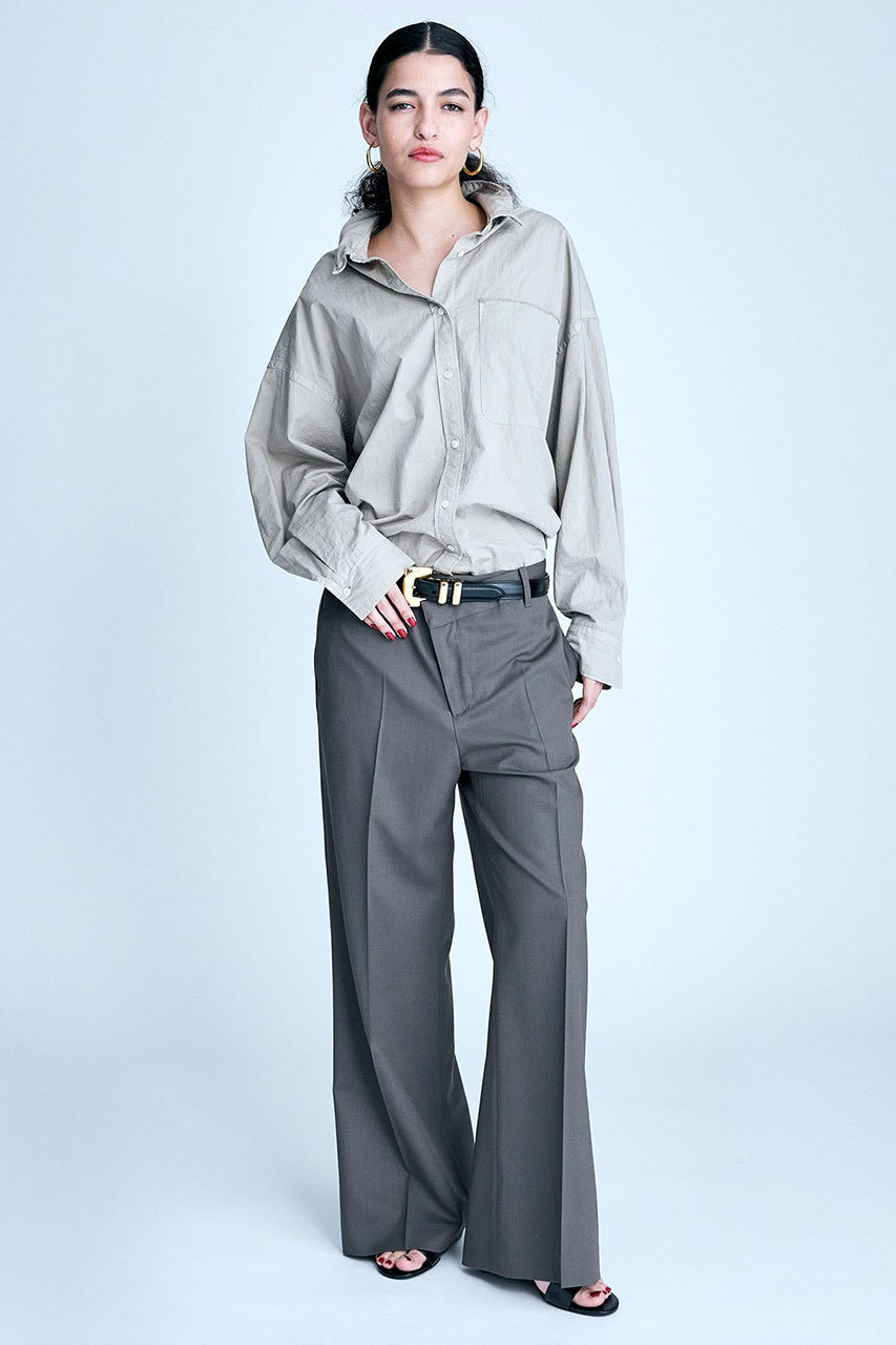 【BRILL】新品/未使用　リネンオーバーシャツ BRILL(ブリル)｜セイヒンゾメオーバーシャツ/ベージュ の通販