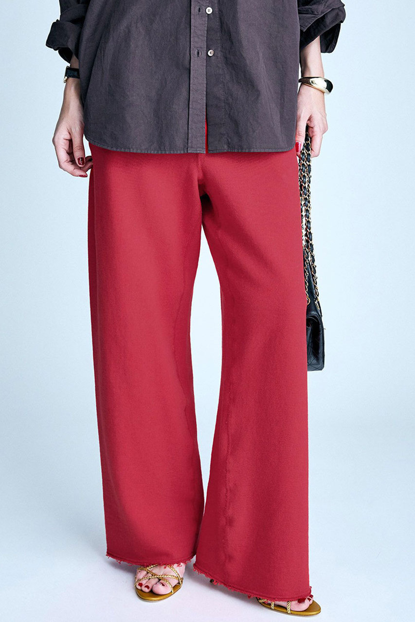 ブリル/BRILLの裏毛スウェットパンツ(レッド/241070)