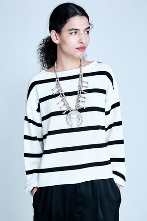 ブリル/BRILLのギザコットン リラックスプルオーバー(110300/110301)