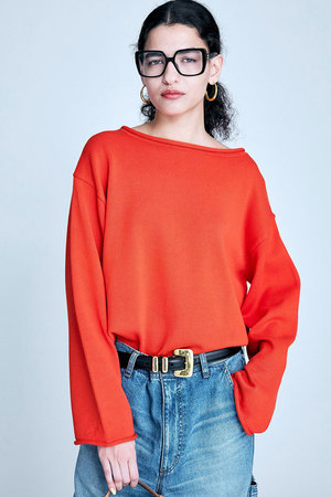 ブリル/BRILLのギザコットン リラックスプルオーバー(110300/110301)