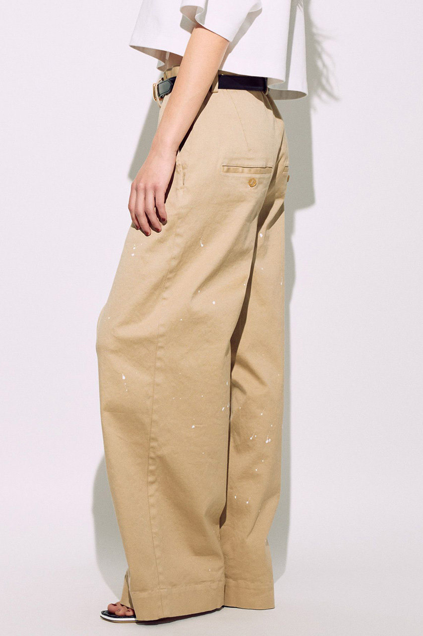 BRILL(ブリル)｜ペイントチノパンツ/ベージュ の通販｜ELLESHOP