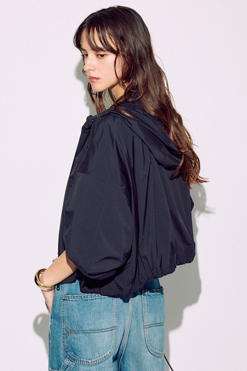 フランシュリッペ フリル ナイロン100% しんなりパッカブルゾン M ネイビー Zip up blouson – URU TOKYO