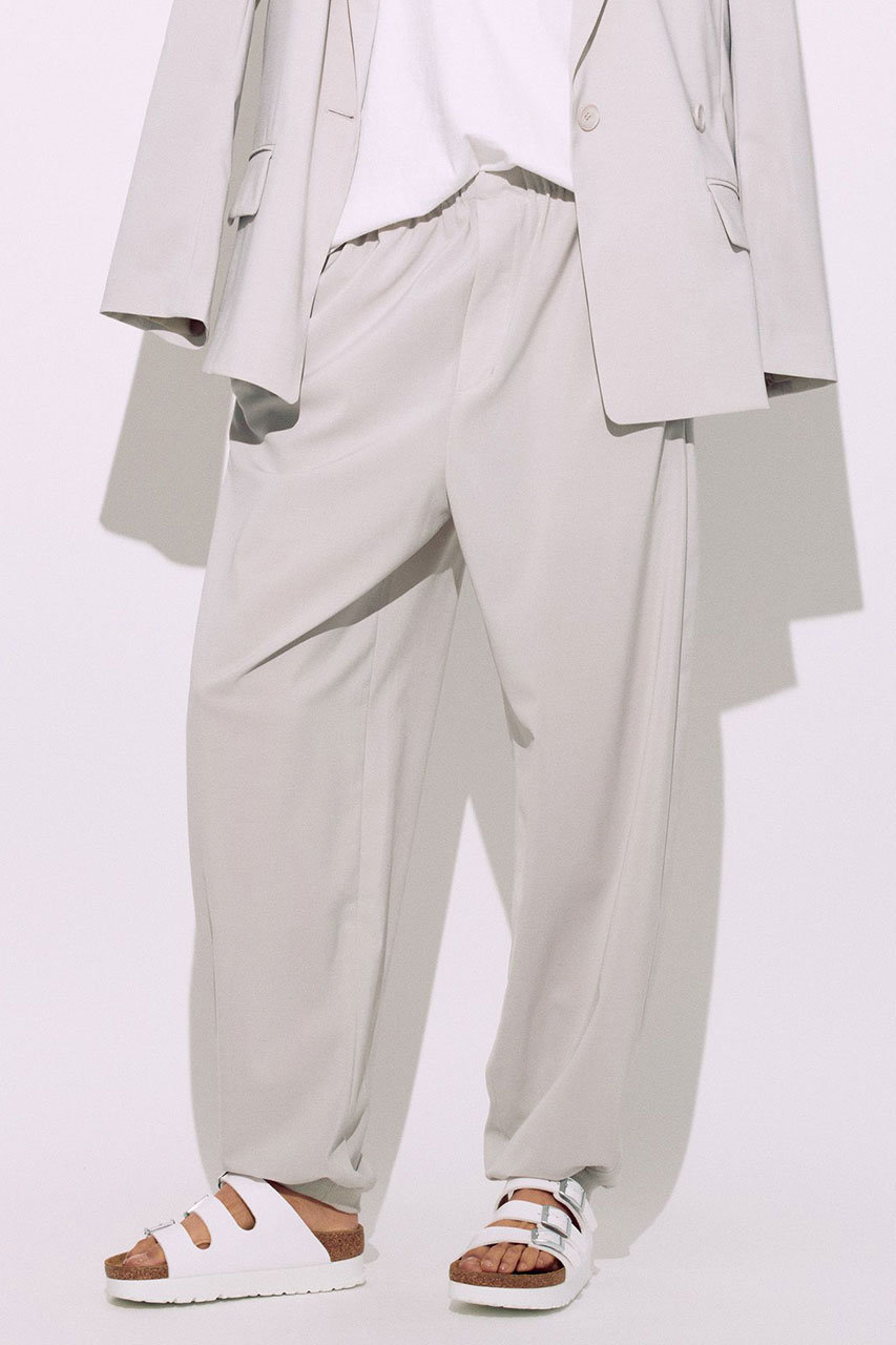 ブリル/BRILLのヘムドローストリングパンツ(ライトグレー/490766)