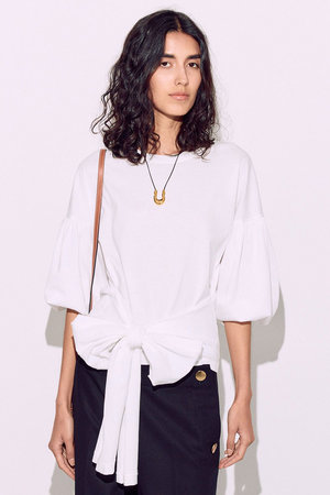 ブリル/BRILLのリボンカットソープルオーバー(110100/110102)