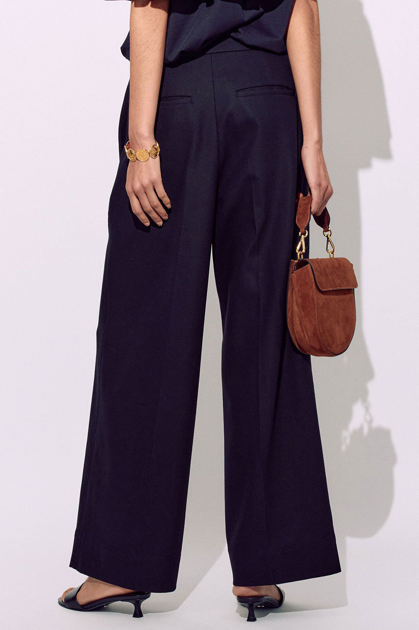 BRILL(ブリル)｜ツイルマリンパンツ/ブラック の通販｜ELLESHOP・(エル