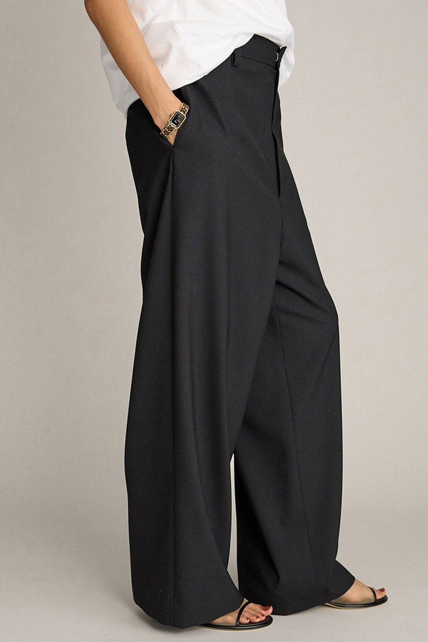 BRILL(ブリル)｜ストレッチストレートパンツ/ブラック の通販