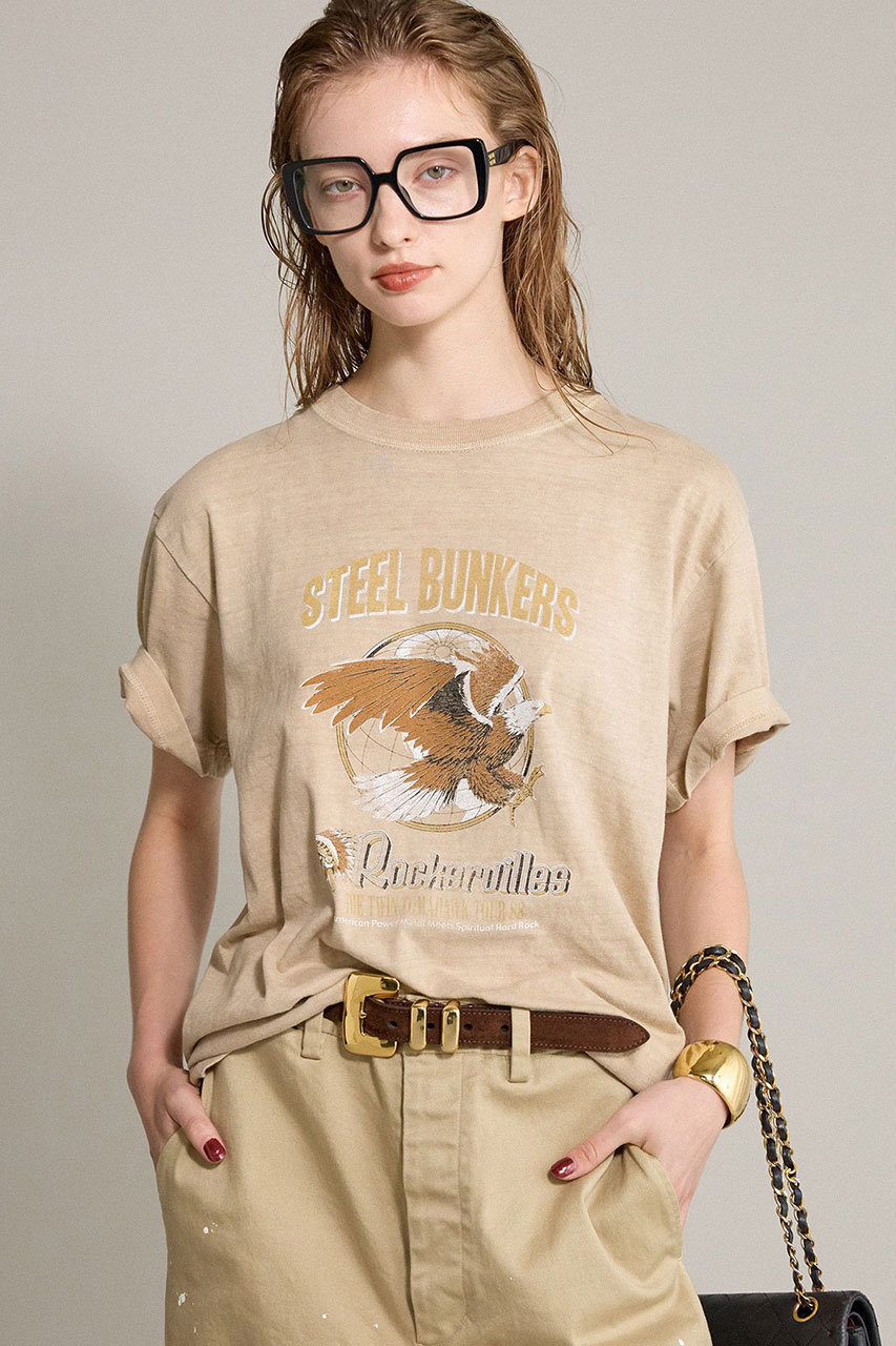 BRILL 【GOOD ROCK SPEED】/ツアーTシャツ (ベージュ, F) ブリル ELLE SHOP BRILL 【GOOD ROCK SPEED】/ツアーTシャツ (ベージュ, F) ブリル ELLE SHOP