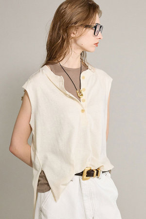 ブリル/BRILLのヘンリーネックカットソー(110100/110102)