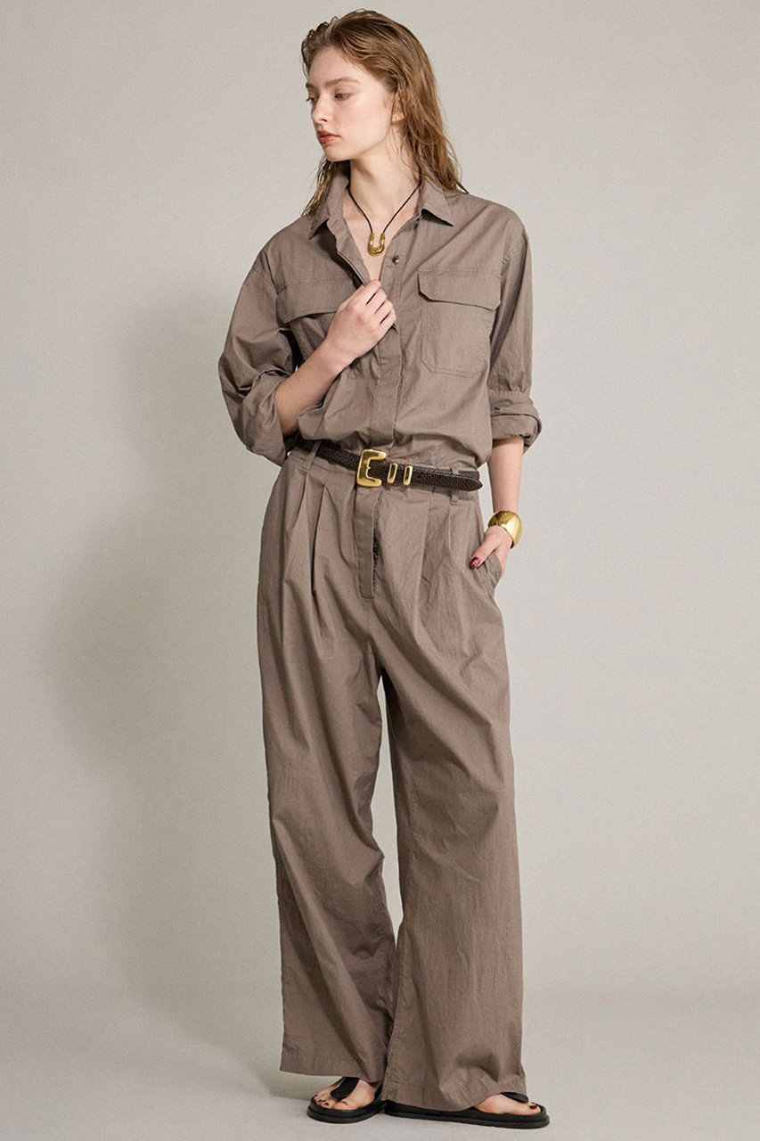 BRILL ボイラースーツ (ブラウン, 38) ブリル ELLE SHOP BRILL ボイラースーツ (ブラウン, 38) ブリル ELLE SHOP
