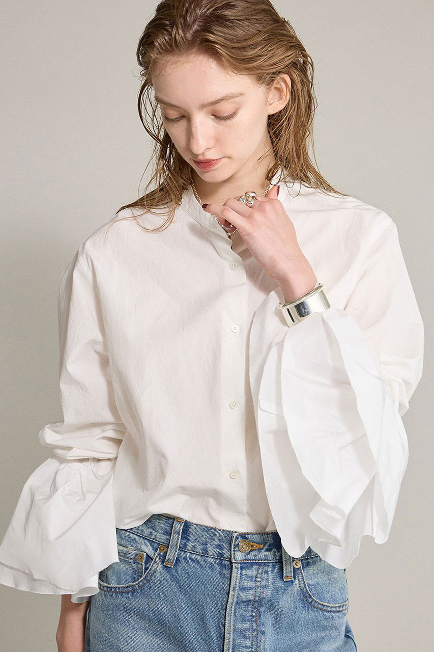 BRILL(ブリル)｜ポエットスリーブシャツ/ホワイト の通販｜ELLESHOP
