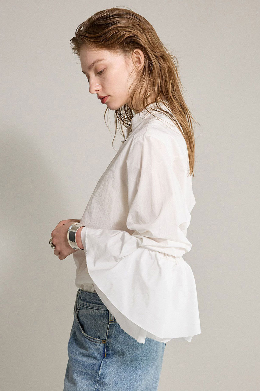 BRILL(ブリル)｜ポエットスリーブシャツ/ホワイト の通販｜ELLESHOP