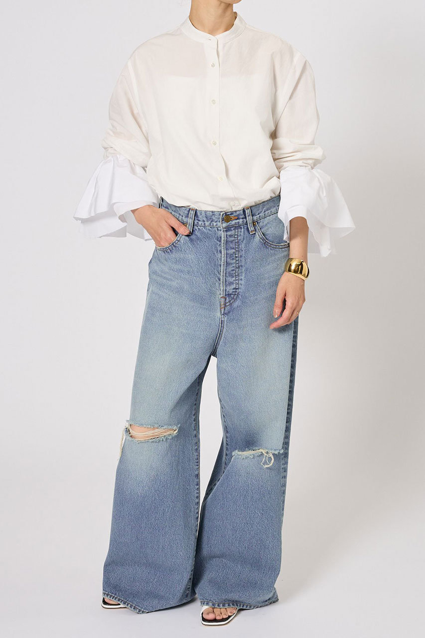 BRILL(ブリル)｜ポエットスリーブシャツ/ホワイト の通販｜ELLESHOP