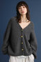 カシミヤ2WAYカーディガン ブリル/BRILL グレー