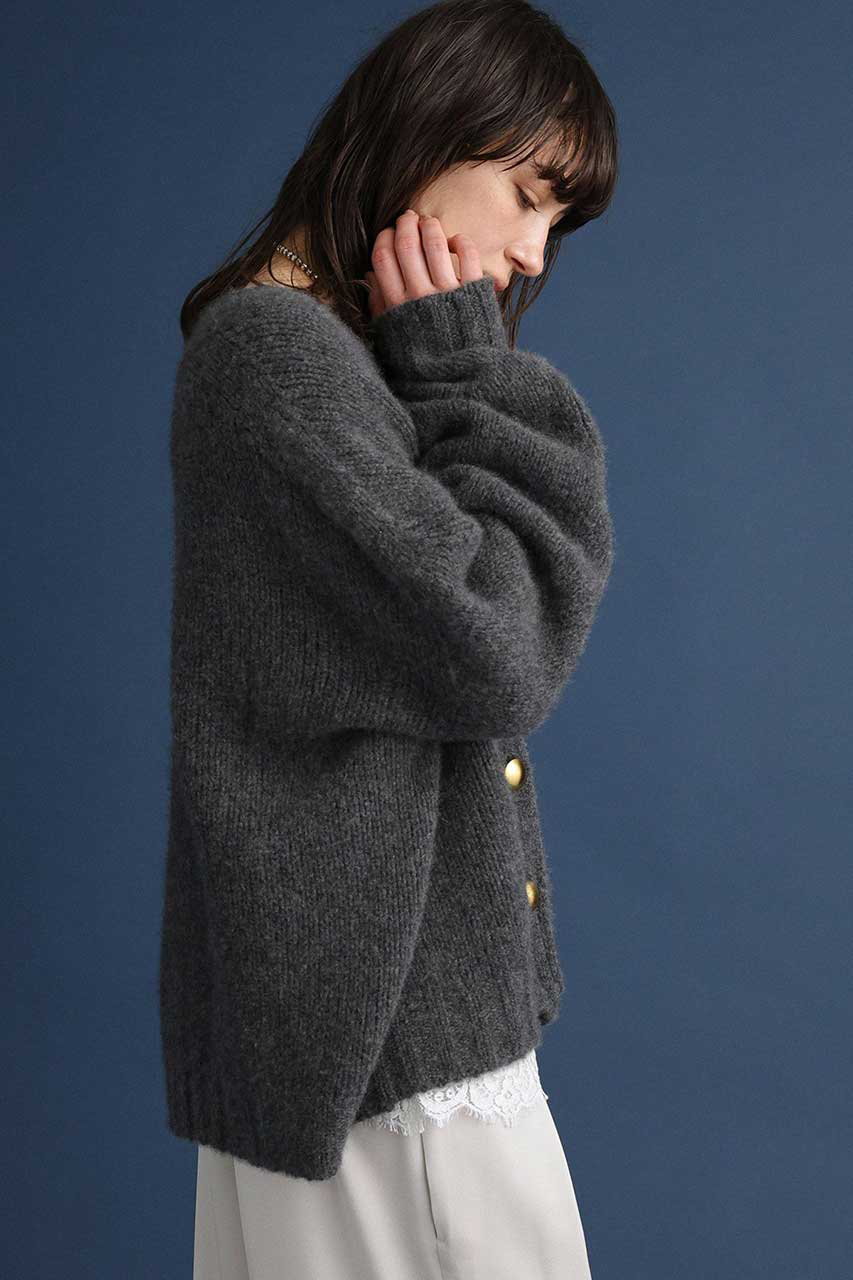 BRILL(ブリル)｜カシミヤ2WAYカーディガン/グレー の通販｜ELLESHOP