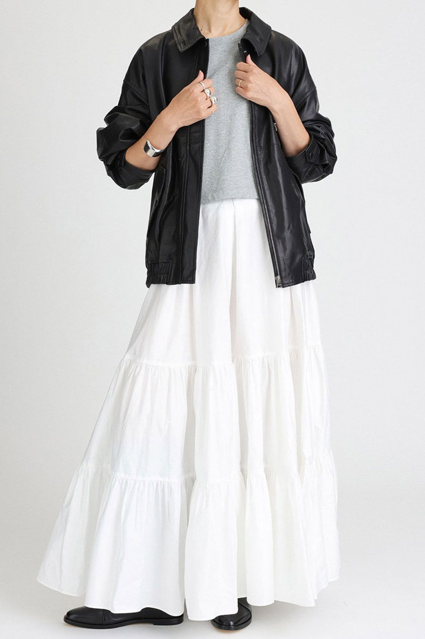 専用★大人気完売BRILL★ブリル ティアードスカート ホワイト 36 BRILL(ブリル)|ティアードスカート/ホワイト の通販|ELLESHOP