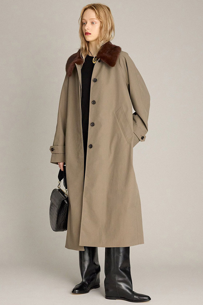 BRILL FURステンカラーコート (モカ, 36) ブリル ELLE SHOP BRILL FURステンカラーコート (モカ, 36) ブリル ELLE SHOP