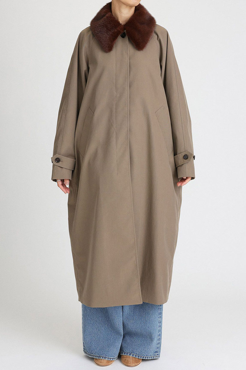 BRILL(ブリル)｜FURステンカラーコート/モカ の通販｜ELLESHOP・(エル