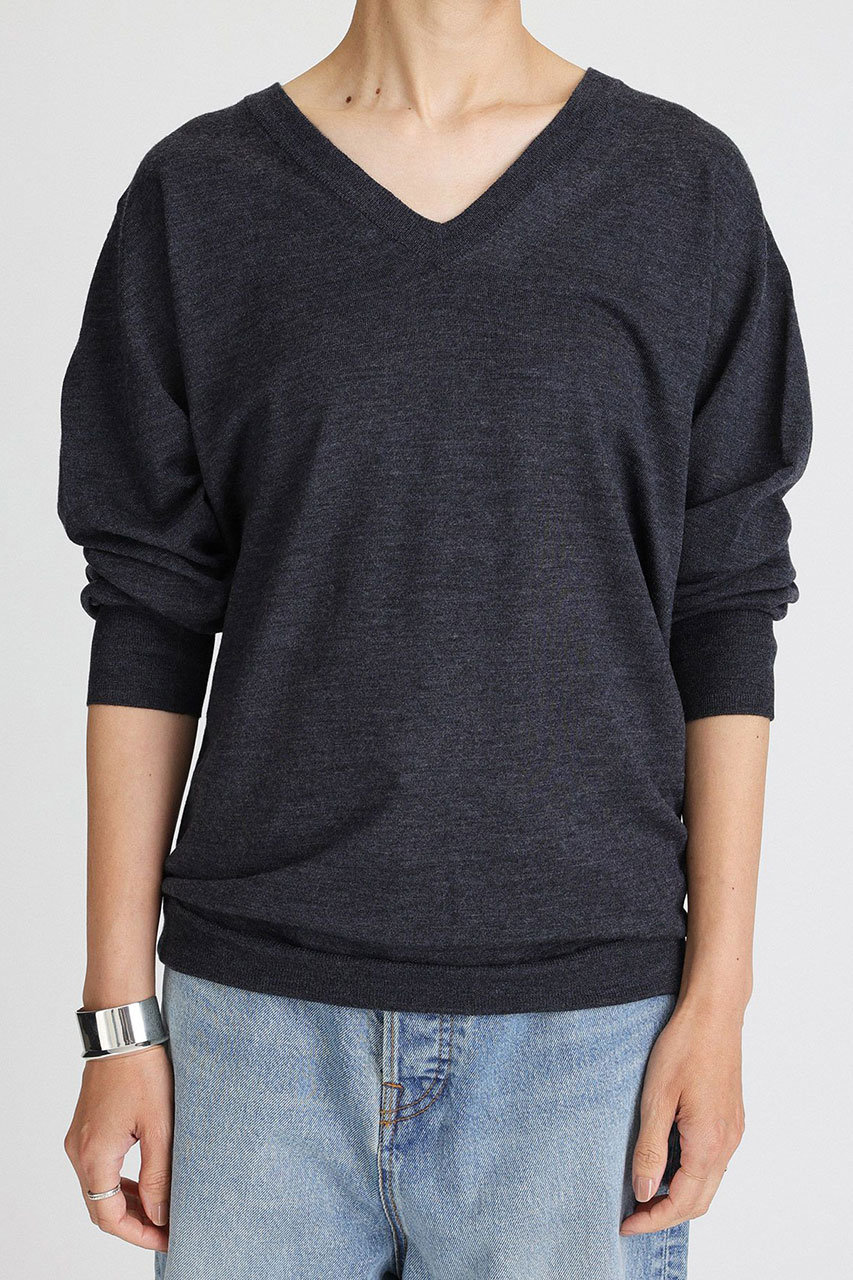 BRILL(ブリル)｜EMPIRE Vネックプルオーバー/グレー の通販｜ELLESHOP