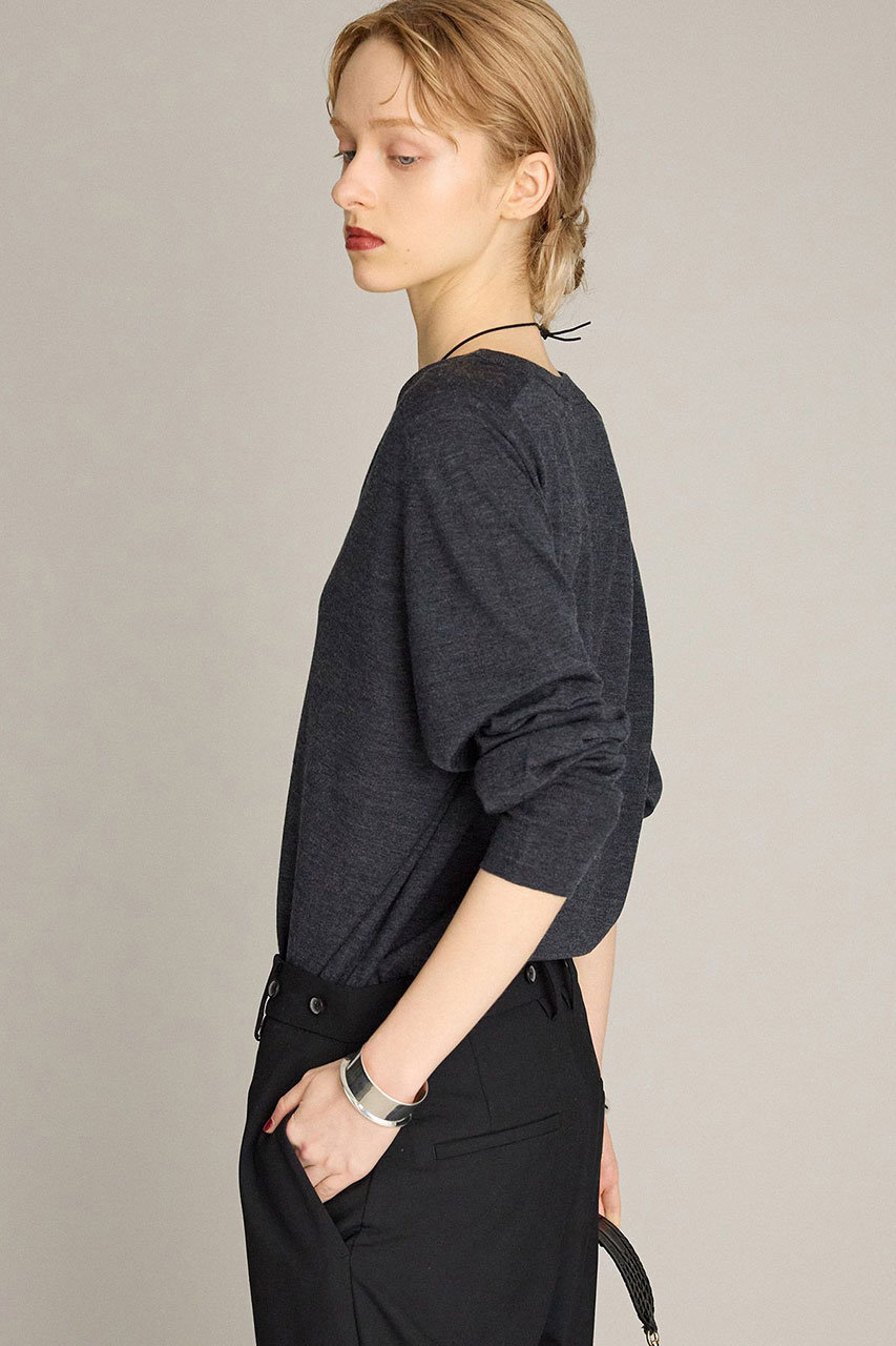 BRILL(ブリル)｜EMPIRE Vネックプルオーバー/グレー の通販｜ELLESHOP