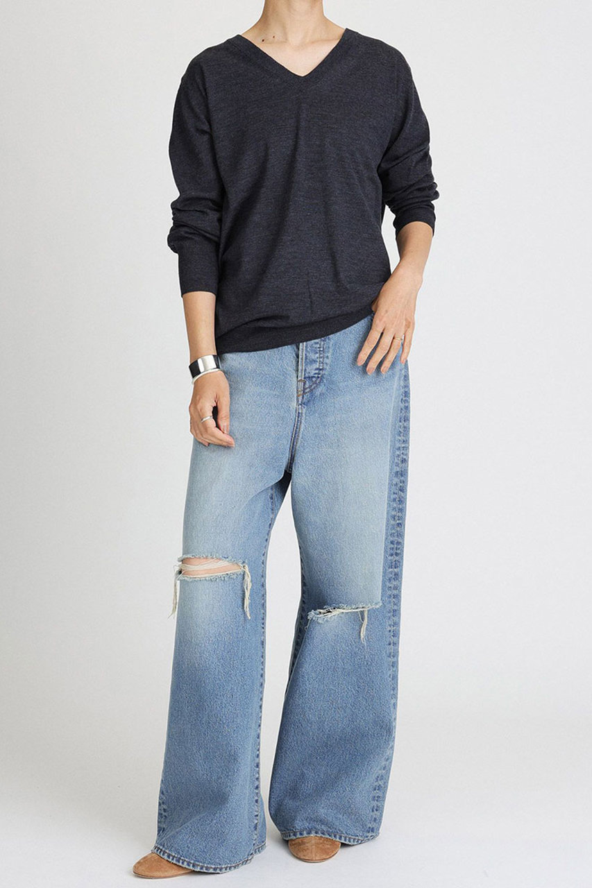 BRILL(ブリル)｜EMPIRE Vネックプルオーバー/グレー の通販｜ELLESHOP