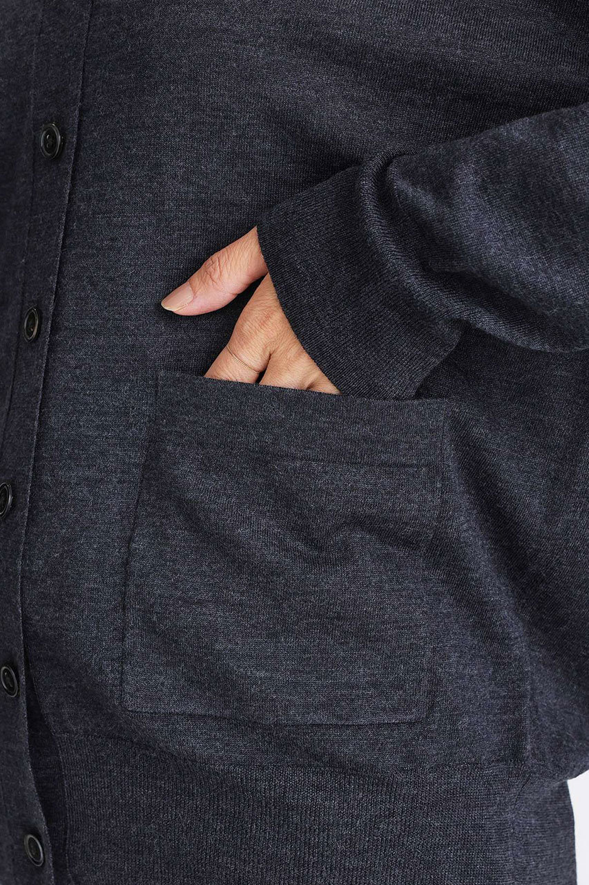 BRILL(ブリル)｜EMPIRE Vネックカーディガン/グレー の通販｜ELLESHOP