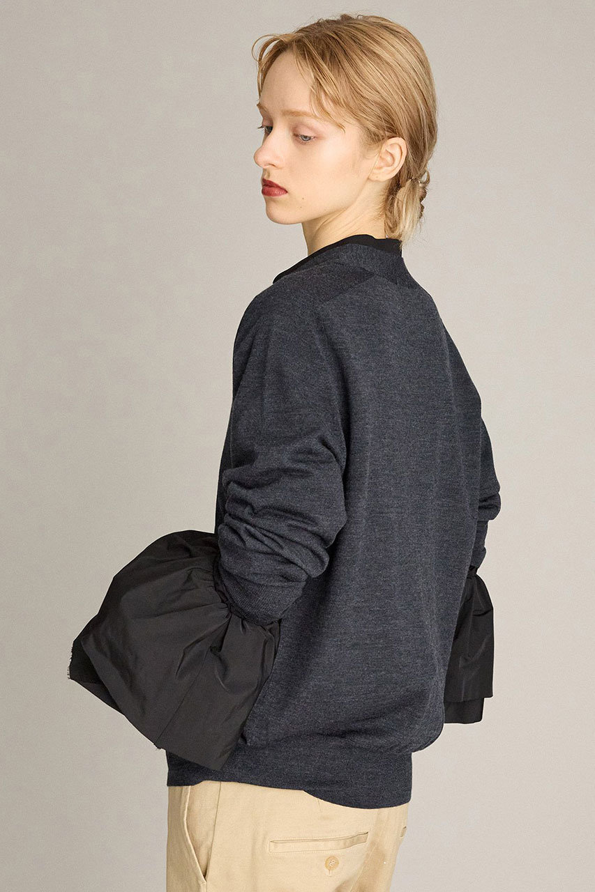 BRILL(ブリル)｜EMPIRE Vネックカーディガン/グレー の通販｜ELLESHOP