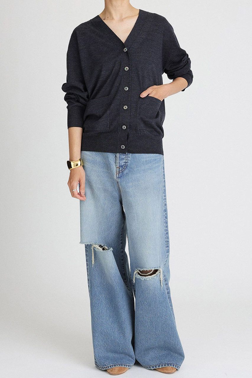 BRILL(ブリル)｜EMPIRE Vネックカーディガン/グレー の通販｜ELLESHOP