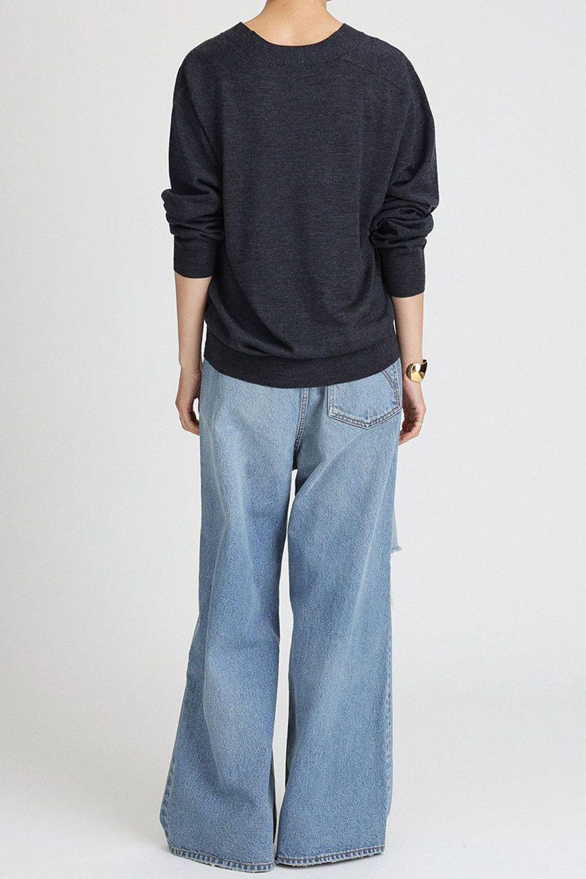 BRILL(ブリル)｜EMPIRE Vネックカーディガン/グレー の通販｜ELLESHOP