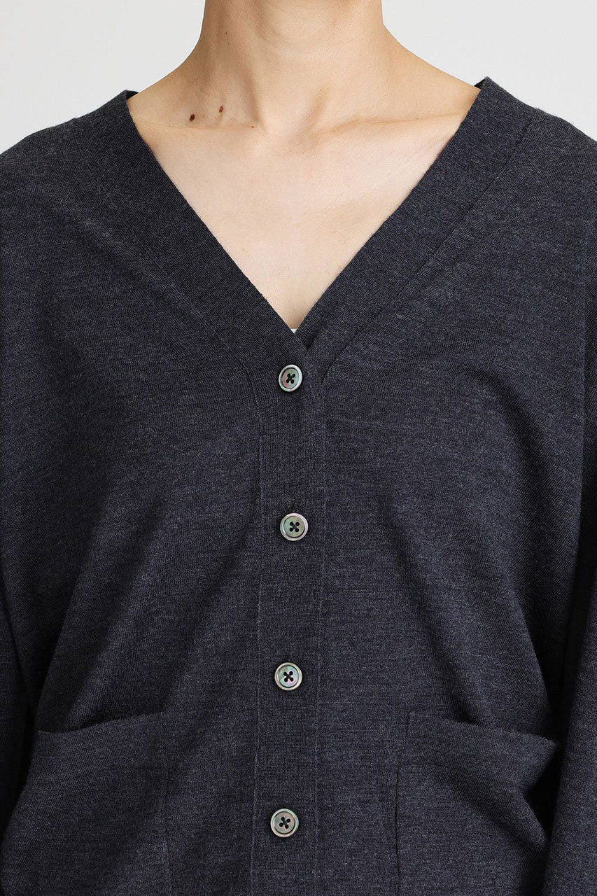 BRILL(ブリル)｜EMPIRE Vネックカーディガン/グレー の通販