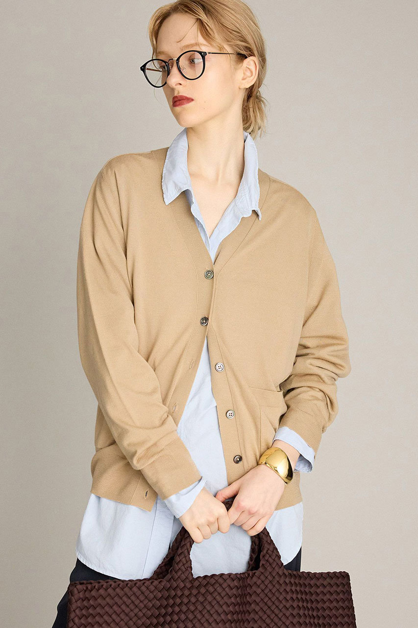ブリル/BRILLのEMPIRE Vネックカーディガン(ベージュ/577901)