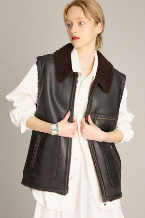 新品❤︎ 即完売ella_selectshopジレ 黒❤︎ベスト ESTNATION / ロング ジレ＜ESSENCEOFLUXURY＞｜ESTNATION ONLINE