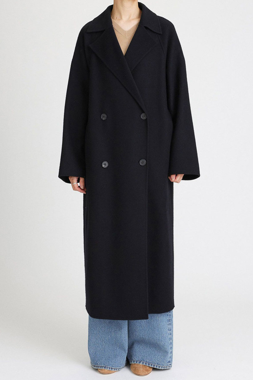 BRILL(ブリル)｜ウールロングリバーコート/ブラック の通販｜ELLESHOP