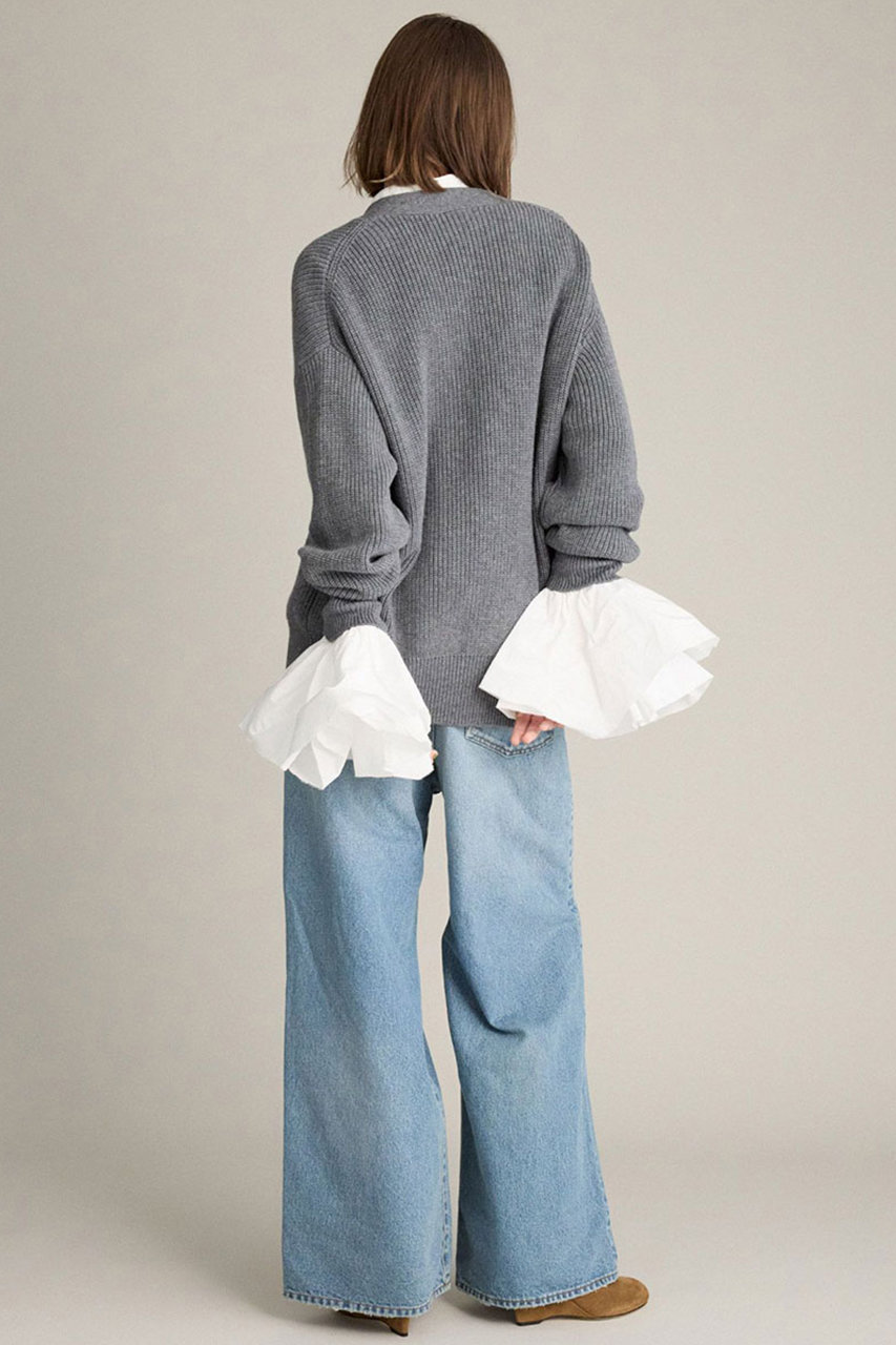 BRILL(ブリル)｜MODERN アゼVネックカーディガン/グレー の通販