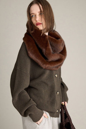 ブリル/BRILLのMODERN アゼVネックカーディガン(110300/110303)