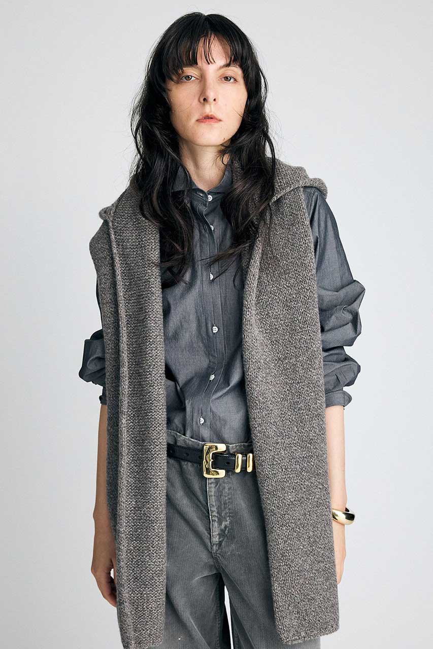 【きき】新品未使用 BRILL カシミミストール BRILL(ブリル)｜カシミミストール/グレー の通販｜ELLESHOP・(エル