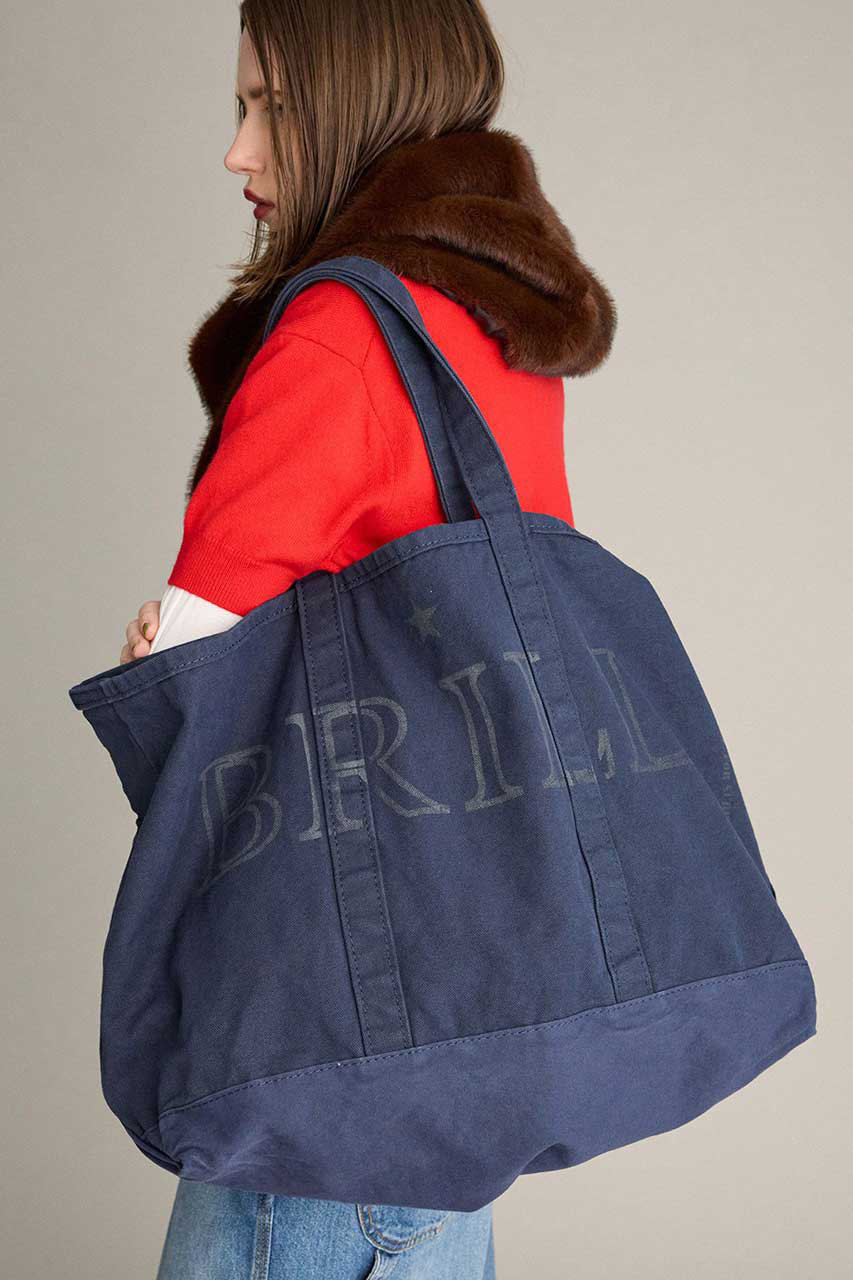 BRILL 【JJ Mercer】BRILL別注 トートBAG (ネイビー, FREE) ブリル ELLE SHOP