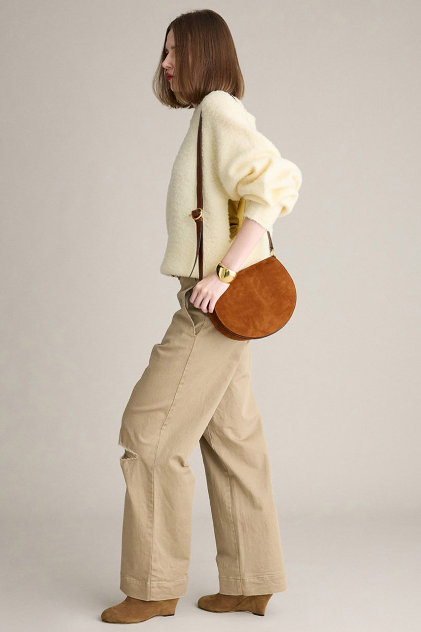 BRILL(ブリル)｜チノクラッシュパンツ/ベージュ の通販