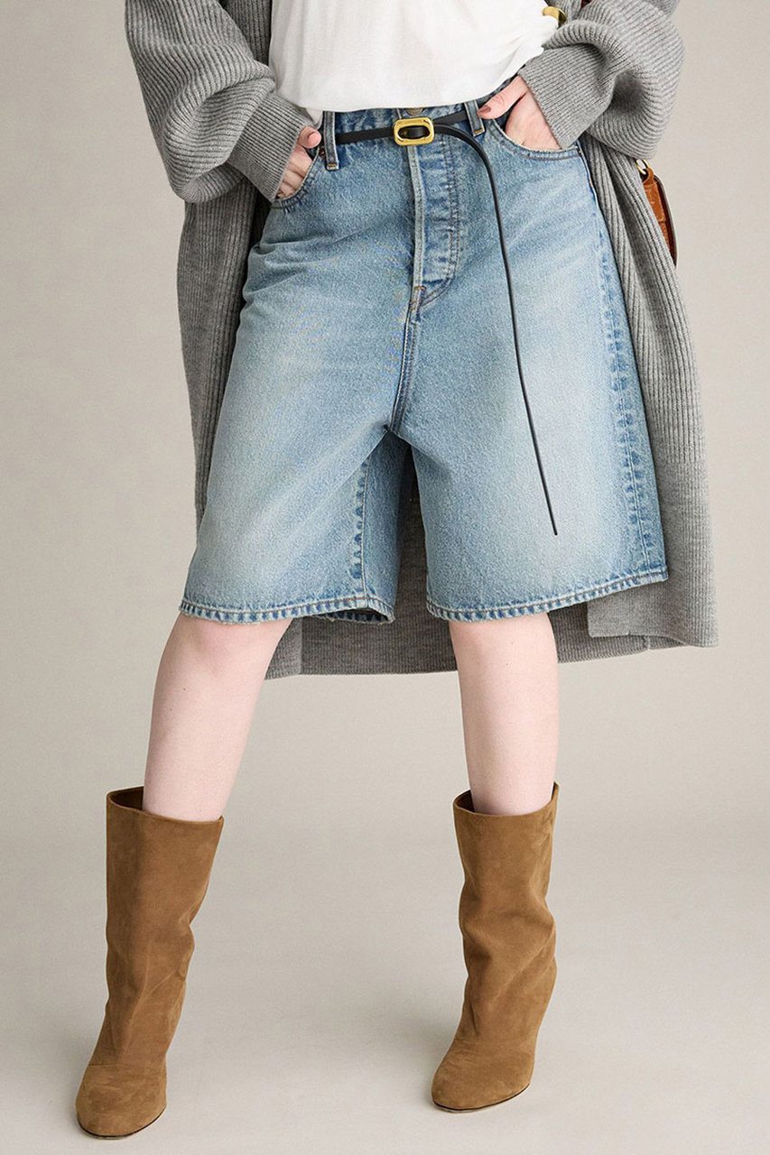 BRILL デニムハーフパンツ (ブルー, 36) ブリル ELLE SHOP BRILL デニムハーフパンツ (ブルー, 36) ブリル ELLE SHOP