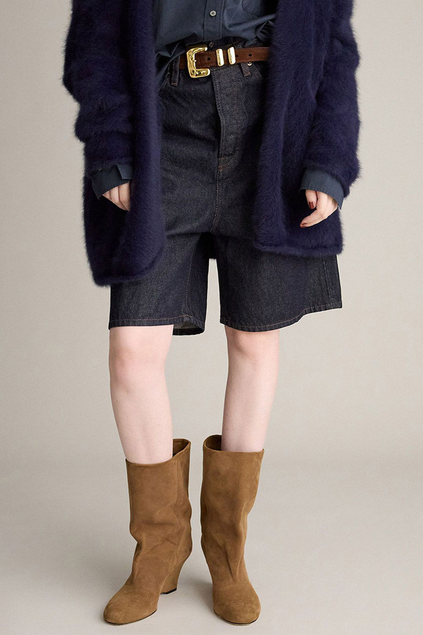 BRILL デニムハーフパンツ (インディゴ, 36) ブリル ELLE SHOP BRILL デニムハーフパンツ (インディゴ, 36) ブリル ELLE SHOP