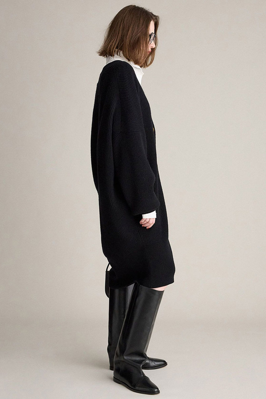 BRILL(ブリル)｜メリノロングカーディガン/ブラック の通販｜ELLESHOP