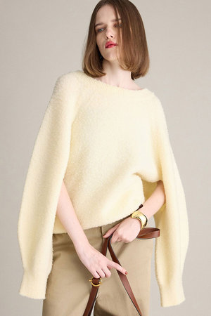 ブリル/BRILLのナッピングクルーネックプルオーバー(110300/110301)